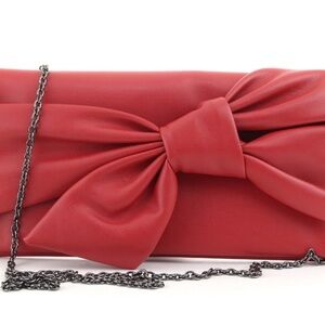 INC International Concepts Elegant Red Bow Clutch